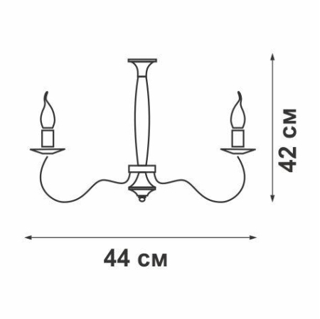Люстра 3xE14 макс. 40Вт Vitaluce V1656/3PL Люстра 3xE14 макс. 40Вт Vitaluce V1656/3PL