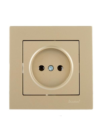 Розетка VESNA без заземл. ПБТ зол. LEZARD 742-3688-121B Розетка VESNA без заземл. ПБТ зол. LEZARD 742-3688-121B