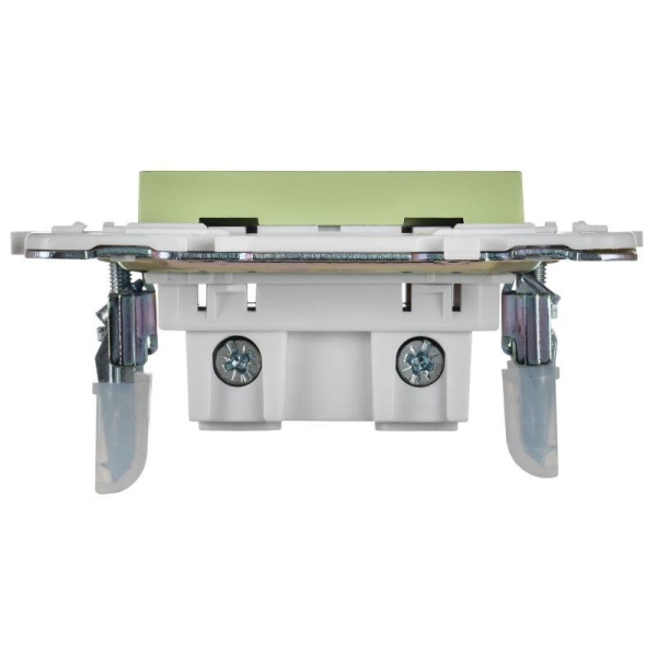 Розетка SKANDY 10А без заземл. защ. шторки SK-R01G мятный IEK SK-R13-10-K06