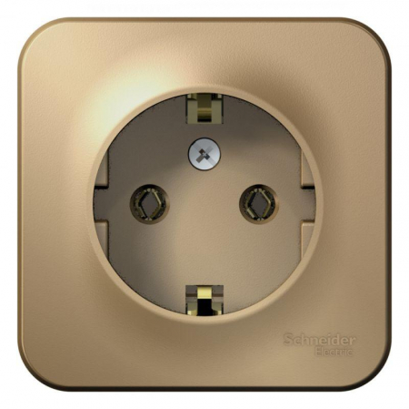 Розетка 1-м ОП Blanca 16А IP20 250В с заземл. без защ. шторок с изолир. пластиной титан SE BLNRA010114 Розетка 1-м ОП Blanca 16А IP20 250В с заземл. без защ. шторок с изолир. пластиной титан SE BLNRA010114