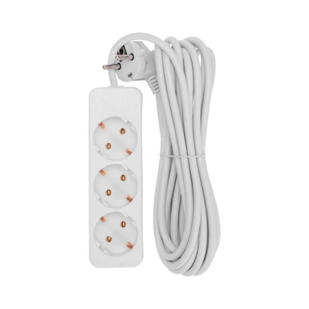 Удлинитель 3х5м с заземл. 3х0.75 бел. PROCONNECT 13-4210 Удлинитель 3х5м с заземл. 3х0.75 бел. PROCONNECT 13-4210