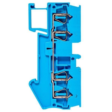 Колодка клеммная ST-2.5 28А 4 вывода пружинная син. PROxima EKF plc-jxb-st-2.5-4-blue