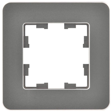 Рамка 1-м BRITE РУ-1-1-Бр метал. титан RE IEK BR-M12-M-01-K48 Рамка 1-м BRITE РУ-1-1-Бр метал. титан RE IEK BR-M12-M-01-K48