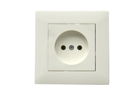 Розетка 1-м Karea RIZZ без заземл. керамика крем Makel 88010002 Розетка 1-м Karea RIZZ без заземл. керамика крем Makel 88010002