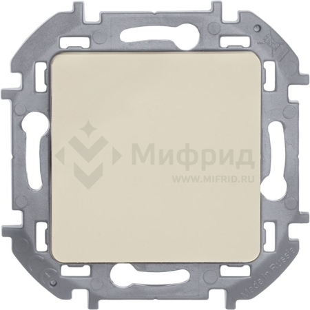 Выключатель кнопочный 1-кл. СП Inspiria 6А IP20 250В без фиксации НО/НЗ механизм сл. кость IEK 673691