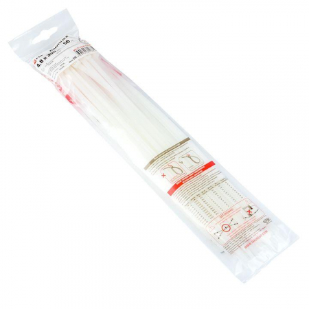 Хомут P6.6 4.8х300 FlexLock стандартный бел. (уп.100шт) PROxima EKF plc-fl-ctsw-4.8x300