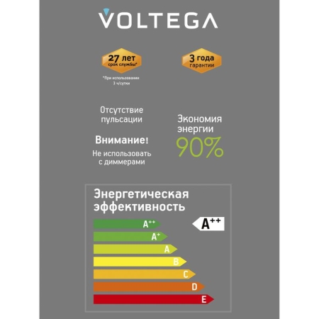 Лампа светодиодная Loft Led G125FC1978 4Вт 1800К E27 Voltega 8568 Лампа светодиодная Loft Led G125FC1978 4Вт 1800К E27 Voltega 8568