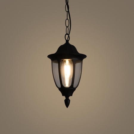 Светильник Frak 1х13Вт E27 IP44 подвесной Voltega VGL7305PL-01B