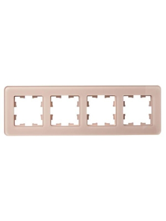 Рамка 4-м BRITE РУ-4-2-Бр стекло дым. RE IEK BR-M42-G-41-K97