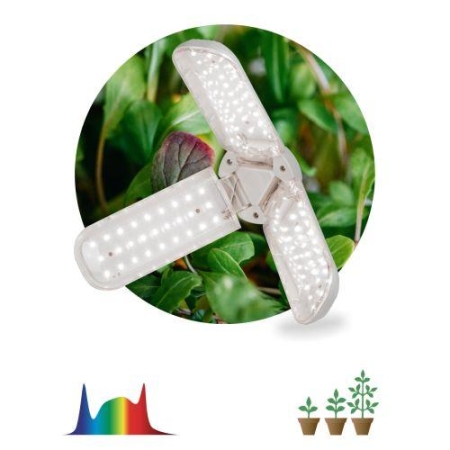 Лампа светодиодная FITO-24W-Ra90-E27-FOLD 24Вт Е27 3-лепестковая для растений полноспектральная Эра Б0057285