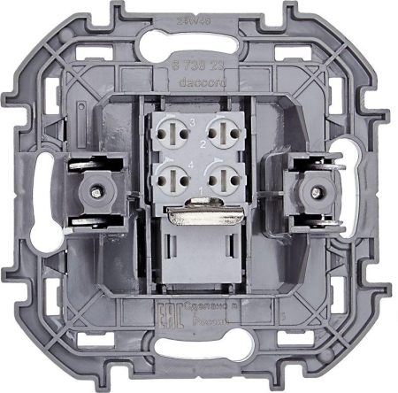 Розетка телефонная Inspiria RJ11 механизм антрацит IEK 673823
