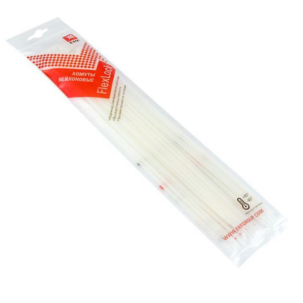 Хомут P6.6 3.6х300 FlexLock стандартный бел. (уп.100шт) PROxima EKF plc-fl-ctsw-3.6x300 Хомут P6.6 3.6х300 FlexLock стандартный бел. (уп.100шт) PROxima EKF plc-fl-ctsw-3.6x300