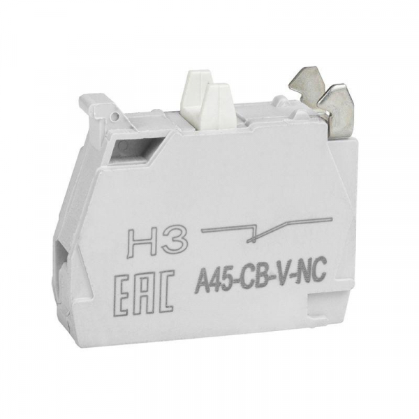 Блок контактный OptiSignal D22 A45-CB-V-NC 1НЗ винтовой зажим ZBE102 КЭАЗ 332201 Блок контактный OptiSignal D22 A45-CB-V-NC 1НЗ винтовой зажим ZBE102 КЭАЗ 332201