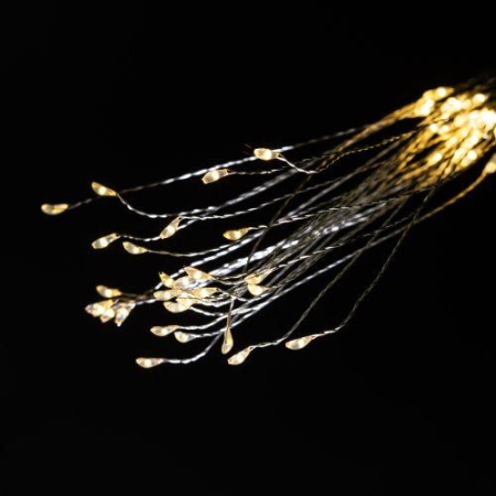 Светильник светодиодный новогодний "Салют" 90LED тепл. бел. 2хAA подвесной ENIS-90W Эра Б0060541