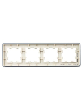 Рамка 4-м BRITE РУ-4-2-Бр стекло песчан. RE IEK BR-M42-G-41-K98
