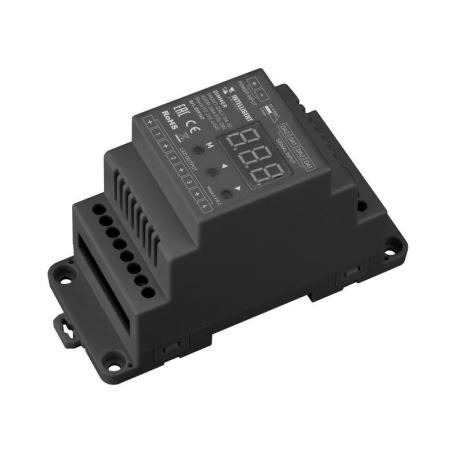 Диммер SMART-DALI-104-62-ADDR-DIM-DT6-DIN Black (12-24В 4х5А) (IP20 пластик) INTELLIGENT ARLIGHT 039147 Диммер SMART-DALI-104-62-ADDR-DIM-DT6-DIN Black (12-24В 4х5А) (IP20 пластик) INTELLIGENT ARLIGHT 039147