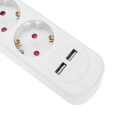 Удлинитель 3х5м с заземл. STANDARD 2хUSB 3х1кв.мм с выкл. бел. Rexant 13-4017 Удлинитель 3х5м с заземл. STANDARD 2хUSB 3х1кв.мм с выкл. бел. Rexant 13-4017