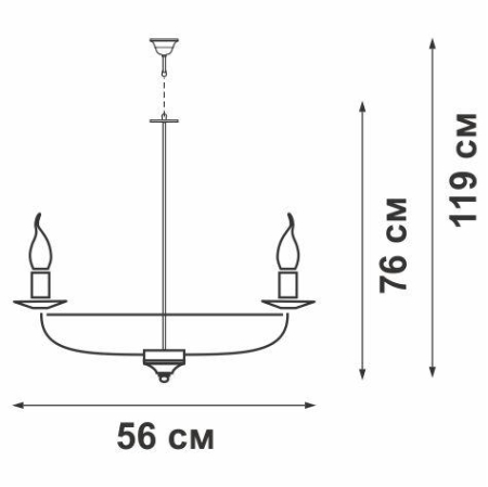Люстра 6xE14 макс. 40Вт Vitaluce V1161/6 Люстра 6xE14 макс. 40Вт Vitaluce V1161/6