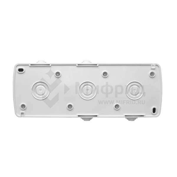 Розетка 3-м ОП Клио 16А IP54 с заземл. с прозр. крышкой бел. Universal К2235