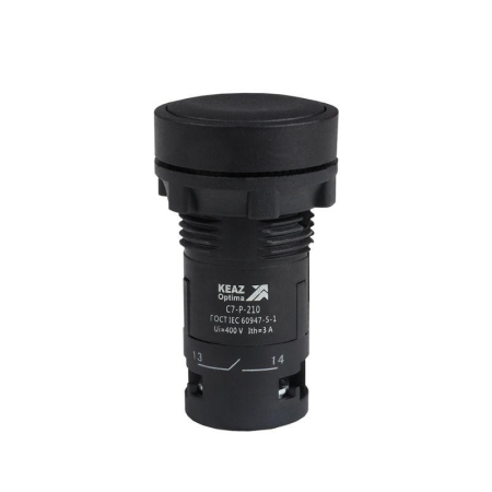 Кнопка OptiSignal Compact D22 С7-P-210 черн. 1НО XB7NA21 КЭАЗ 362031