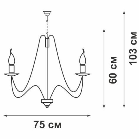 Люстра 8xE14 макс. 40Вт Vitaluce V1151-7/8 Люстра 8xE14 макс. 40Вт Vitaluce V1151-7/8