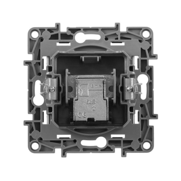 Розетка телевизионная оконечная TV СП Etika 5дБ 5-862МГц механизм алюм. IEK 672465