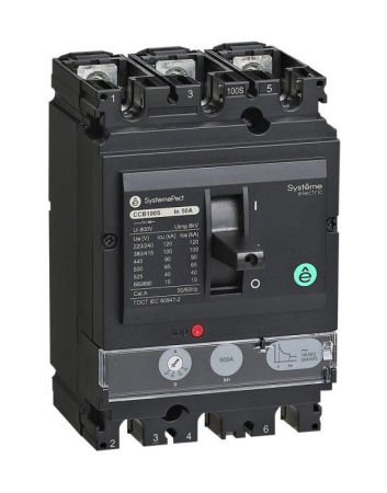 Выключатель автоматический SYSTEMEPACT CCB100 36кА 3P3D TMD16 рычаг SE SPC100F016L3DF Выключатель автоматический SYSTEMEPACT CCB100 36кА 3P3D TMD16 рычаг SE SPC100F016L3DF