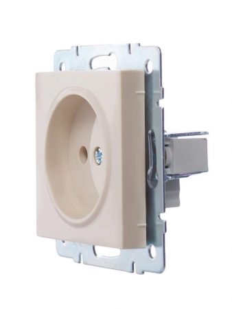 Розетка 1-м СП Vesna без заземл. ПБТ механизм крем. LEZARD 742-0388-121B Розетка 1-м СП Vesna без заземл. ПБТ механизм крем. LEZARD 742-0388-121B
