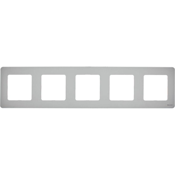 Рамка 5-м Inspiria алюм. IEK 673972 Рамка 5-м Inspiria алюм. IEK 673972