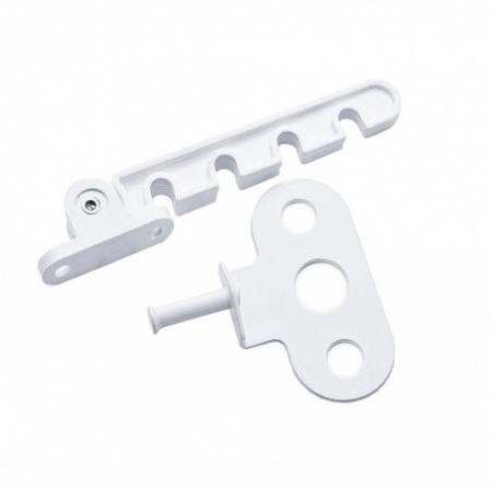 Ограничитель открывания 4-позиционный с метал. держателем пластик бел. (уп.1шт) Tech-Krep/Zitar 130856