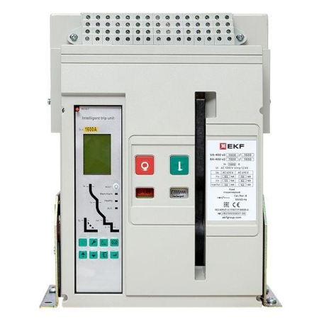 Выключатель автоматический 3п 1600/1600А 65кА ВА-450 стац. v2 EKF mccb450-1600-1600-v2 Выключатель автоматический 3п 1600/1600А 65кА ВА-450 стац. v2 EKF mccb450-1600-1600-v2
