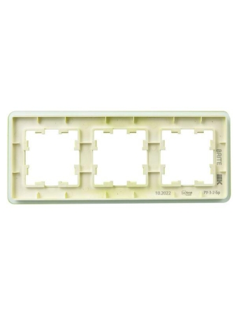 Рамка 3-м BRITE РУ-3-2-Бр стекло эко грин RE IEK BR-M32-G-41-K06