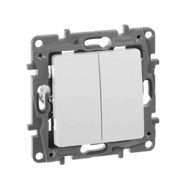 Переключатель 2-кл. СП Etika Plus 10А IP20 250В 10AX безвинтов. зажимы механизм бел. IEK 672212 Переключатель 2-кл. СП Etika Plus 10А IP20 250В 10AX безвинтов. зажимы механизм бел. IEK 672212