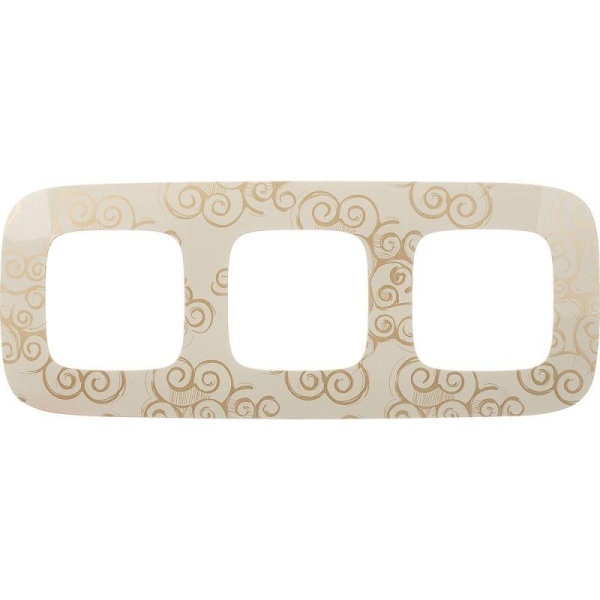 Рамка 3-м Valena Allure универсальная нарцисс золото Leg 754353 Рамка 3-м Valena Allure универсальная нарцисс золото Leg 754353