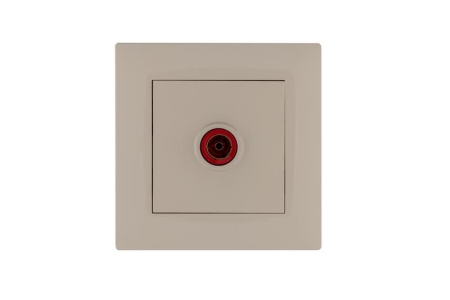 Розетка TV проходная Karea RIZZ крем Makel 88010007 Розетка TV проходная Karea RIZZ крем Makel 88010007