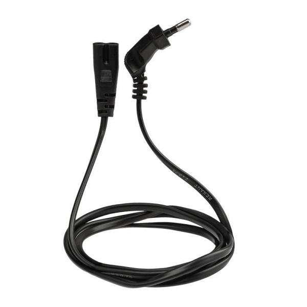 Шнур сетевой вилка угловая-евроразъем С7 кабель 2xх075кв.мм длина 1.5м (PVC пакет) Rexant 11-1104