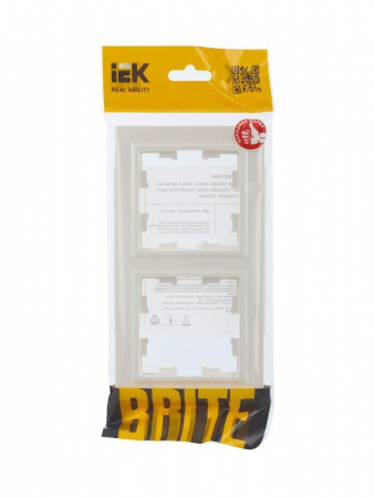 Рамка 2-м BRITE РУ-2-БрЖ жемчуж. IEK BR-M22-K36 Рамка 2-м BRITE РУ-2-БрЖ жемчуж. IEK BR-M22-K36