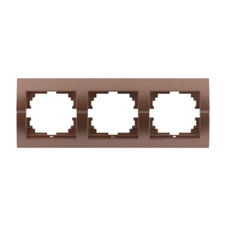 Рамка 3-м Deriy горизонт. свет. корич. LEZARD 702-3100-148 Рамка 3-м Deriy горизонт. свет. корич. LEZARD 702-3100-148