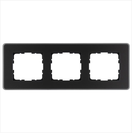 Рамка 3-м G-Glass закругленная стекло матов. черн. Jasmart G1003GB-RM Рамка 3-м G-Glass закругленная стекло матов. черн. Jasmart G1003GB-RM