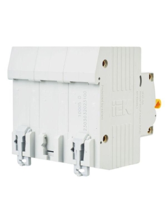 Выключатель автоматический модульный 3п D 100А 10кА ВА47-100 KARAT IEK MVA40-3-100-D Выключатель автоматический модульный 3п D 100А 10кА ВА47-100 KARAT IEK MVA40-3-100-D
