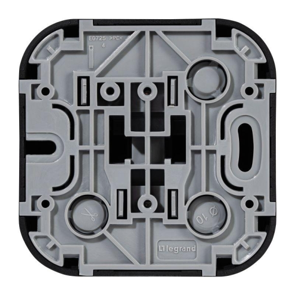 Выключатель 1-кл. ОП Quteo 10А IP20 10AX черн. матов. IEK 782471