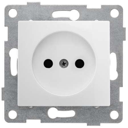 Розетка 1-м СП Bravo 16А 250В без заземл. защ. шторки механизм бел. GUSI С10Р2-001 Розетка 1-м СП Bravo 16А 250В без заземл. защ. шторки механизм бел. GUSI С10Р2-001