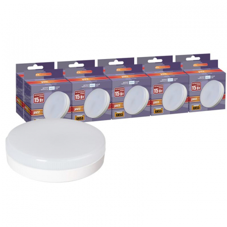 Лампа светодиодная PLED-GX53 15Вт 4000К нейтр. бел. GX53 1260лм 230В 50Гц (уп.10шт) JazzWay 5032941 Лампа светодиодная PLED-GX53 15Вт 4000К нейтр. бел. GX53 1260лм 230В 50Гц (уп.10шт) JazzWay 5032941