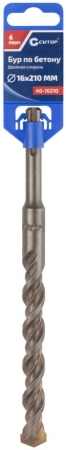 Бур по бетону Profi двойн. резьба SDS-Plus 16х210мм Cutop 40-16210