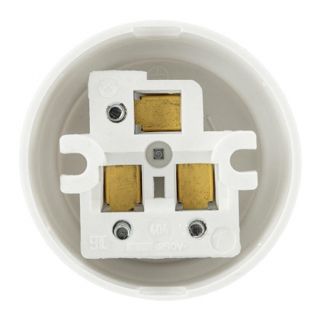 Розетка силовая 40А 250В IP20 для электроплиты с заземл. Rexant 11-8520 Розетка силовая 40А 250В IP20 для электроплиты с заземл. Rexant 11-8520