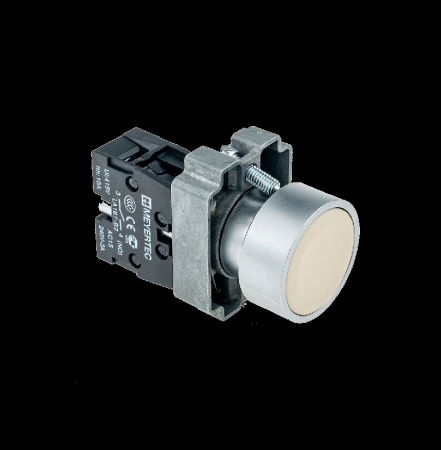 Кнопка плоская бел. 1NO мет. MTB2-BAZ111 ОВЕН 58150