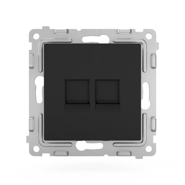 Розетка компьютерная 2-м СП Pixel RJ45 кат.5E механизм карбон TOKOV ELECTRIC TKE-PX-RC2-C14 Розетка компьютерная 2-м СП Pixel RJ45 кат.5E механизм карбон TOKOV ELECTRIC TKE-PX-RC2-C14