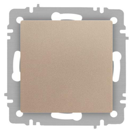 Кнопка Accent 6-109-04 10А-250В IP20 СУ шампань Intro Б0063610