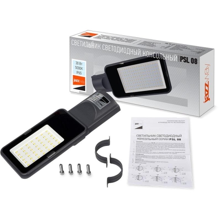 Светильник светодиодный PSL 08 30Вт 5000К GR 120град. уличный консольный ДКУ IP65 Pro JazzWay 5045767