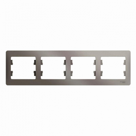 Рамка 4-м Glossa горизонт. платина SE GSL001204 Рамка 4-м Glossa горизонт. платина SE GSL001204